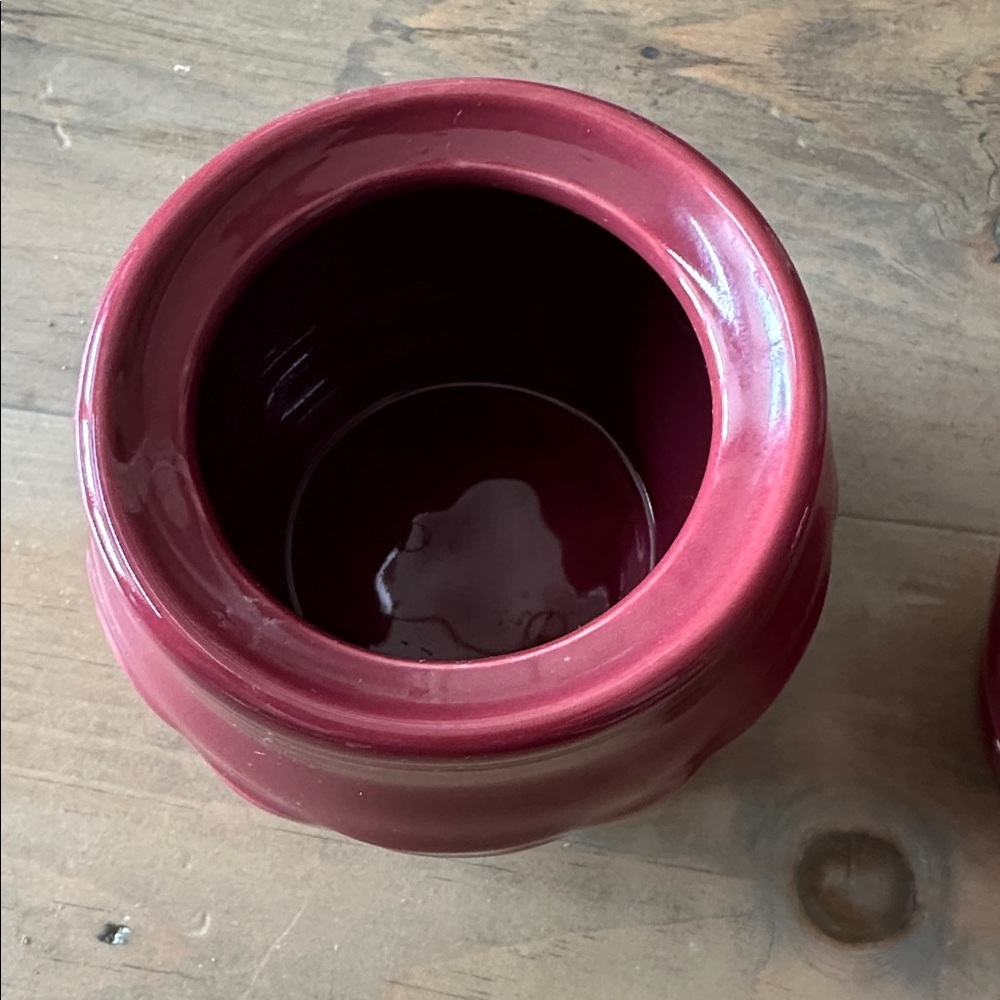 Longaberger Pottery Cream & Sugar Set - Picture 4 of 5